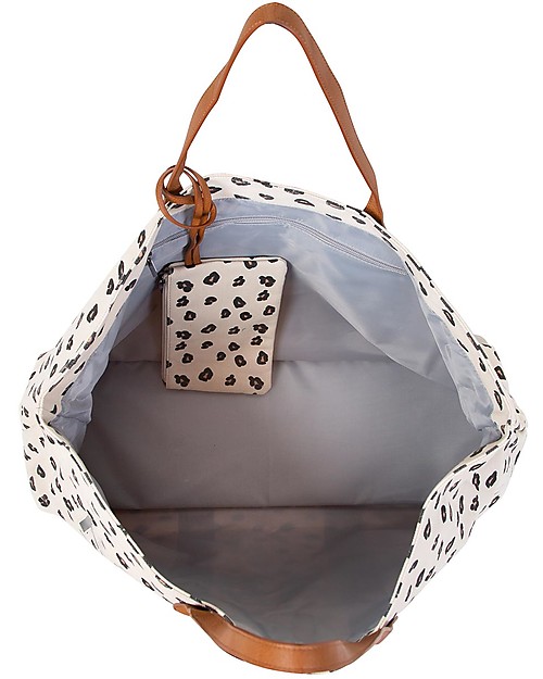 Childhome Family Bag - Borsa Weekend 55x18x40 cm - Leopardato Borse Cambio